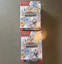 LOT OF 2 - Pokemon TCG Prismatic Evolutions Booster Bundle - FACTORY SEALED - Image 1