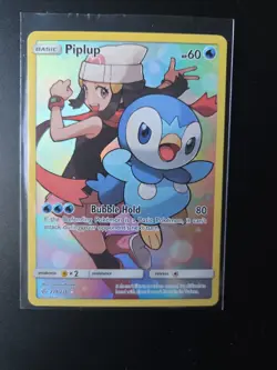 Piplup 239/236 SM - Cosmic Eclipse Holofoil Secret Rare Pokemon TCG - Mint - Image 1