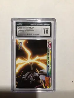 Pokemon Card Topps (1999) Mewtwo trying out new toy POP 4 - Image 1