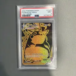 Pokemon TCG Pikachu VMAX Full Art Holo Lost Origin TG29/TG30 PSA 9 EN 2022 - Image 1