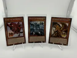Yugioh EGYPTIAN GOD SET SLIFER/OBELISK/RA STAMP Starlight RA05-EN128/129/130 - Image 1
