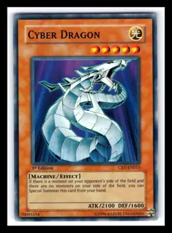 Cyber Dragon CRV-EN015 Super Rare 1st Edition Yugioh 2159 - Image 1