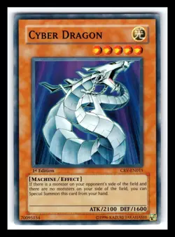 Cyber Dragon CRV-EN015 Super Rare 1st Edition Yugioh 2160 - Image 1