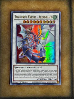 Yugioh Dragunity Knight - Areadbhair GFTP-EN043 Ultra Rare 1st Ed NM - Image 1