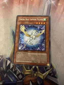 Crystal Beast Sapphire Pegasus - CT04-EN002 LP 2007 Collectors Tin Yu-Gi-Oh - Image 1
