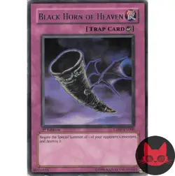 Yugioh Black Horn of Heaven CDIP-EN060 Rare 1st Edition MP - Image 1