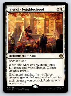 Friendly Neighborhood MTG Magic the Gathering R Marvel's Spider-Man 8 NM - Image 1