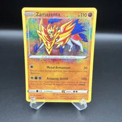 Pokemon TCG Card Zamazenta 102/185 Vivid Voltage Amazing Rare - Image 1