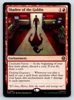 Shadow of the Goblin MTG Magic the Gathering R Marvel's Spider-Man 87 NM - Image 1