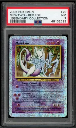 PSA 7 MEWTWO 29/110 | Legendary Collection Reverse Holo WOTC Pokemon Card - Image 1