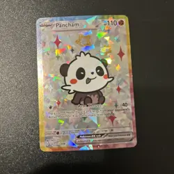 Pokemon Pancham Special Doujin Art Starry Holo Card - Image 1