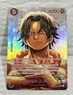 ST15-005 Portgas.D.Ace SR SP OP16 The Time of Battle One Piece TCG English Card - Image 1