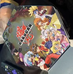 AS IS READ Bakugan Battle Brawlers Bakutin Blue - 1 Bakugan & 10 Metal Cards - Image 2