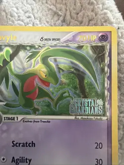 Pokemon TCG Grovyle Delta Species EX Reverse Holo Card 19/100 Crystal Guardians - Image 2