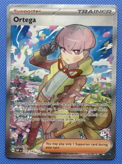 Pokemon Ortega 219/197 SV03: Obsidian Flames Ultra Rare Full Art Trainer Card - Image 1