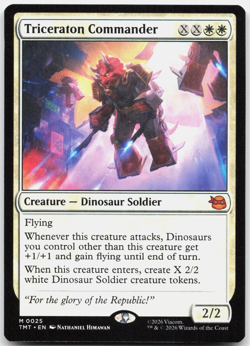 MTG Triceraton Commander Teenage Mutant Ninja Turtles NM 0025 - Image 1