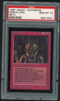 Mtg PSA 10 Beta Goblin King | Magic the gathering | MINT | POP 7 - Image 1