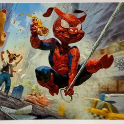 Magic The Gathering Marvel Art Series Spider-Ham Peter Porker 19/54 Pagliuso - Image 1
