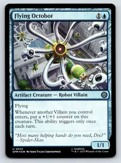 Flying Octobot MTG FOIL U Marvel's Spider-Man 31 NM - Image 1