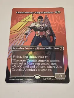 Captain America, Wings of Freedom (Borderless) Marvel Super Heroes Foil - Image 1