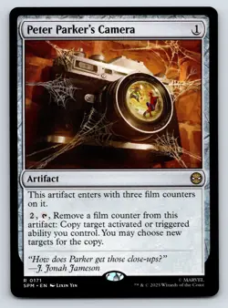 Peter Parker's Camera MTG Magic the Gathering R Marvel's Spider-Man 171 NM - Image 1