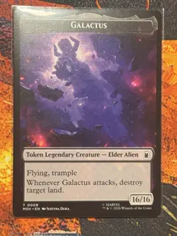 Galactus Squirrel Double Sided Token Marvel Super Heroes MSH NM 16/16 MTG - Image 1