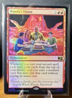 Wanda’s Vision Foil Marvel Super Heroes Mtg Nm 0708 - Image 1
