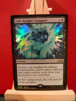 Lich-Knights' Conquest FOIL Promo - Wilds of Eldraine - NM - MTG - Image 1