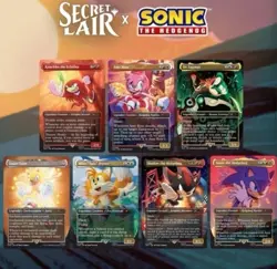 MTG Secret Lair x Sonic: Friends & Foes Rainbow Foil Edition Sealed - Image 1