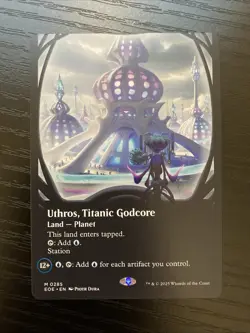 Uthros, Titanic Godcore Borderless 0285 Edge of Eternities Mythic MTG EOE EN NM - Image 1
