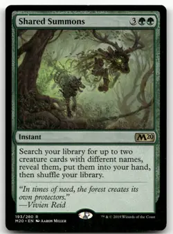 Shared Summons #193 (NM) Core Set 2020 M20 Magic MTG - Image 1