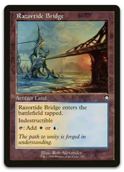 Razortide Bridge (Retro Frame) #195 (NM) Brothers' War BRC Magic MTG - Image 1