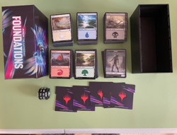 Magic the Gathering Basic Lands x500 plus tokens and life counter lot - Image 1