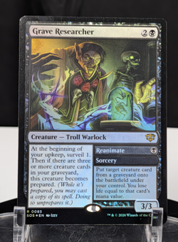 MTG Grave Researcher Reanimate FOIL NM Secrets of Strixhaven SOS #0085 Rare - Image 1