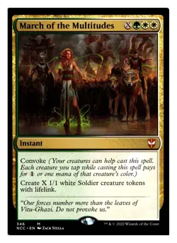 March of the Multitudes 346 Mythic Rare Commander: Streets of New Capenna Near M - Image 1