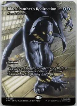 Black Panther's Redirection - (Borderless) Marvel Universe Eternal 58 NM M - Image 1