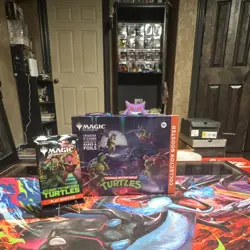 Sealed WOTC Magic The Gathering TMNT Collector Booster Pack + Play Booster! - Image 1
