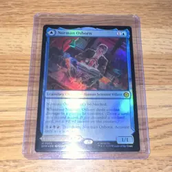 MTG Norman Osborn Green Goblin DOUBLE FOIL Marvel Spider-Man SPM 0039 NM - Image 1