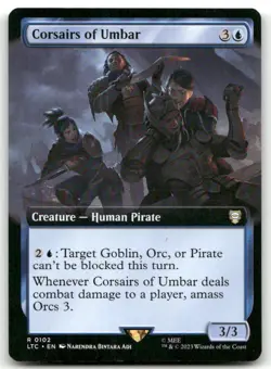 Corsairs of Umbar (Extended Art) #102 (NM) Lord of the Rings LTC Magic MTG - Image 1