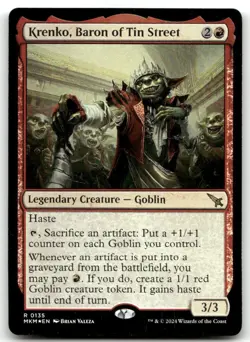Krenko, Baron of Tin Street #135 (Foil) (NM) Murders Karlov Manor MKM Magic MTG - Image 1