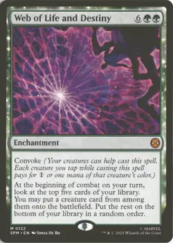 MTG Web of Life and Destiny (0122) *Non-Foil* Base Mythic Spider-Man SPM NM/MT - Image 1