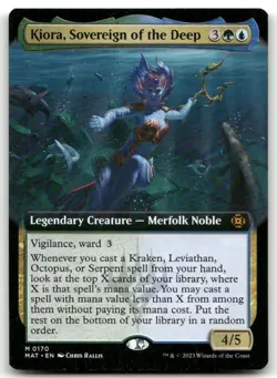 Kiora, Sovereign of the Deep (Extended Art) #170 LP March of the Machine - Image 1
