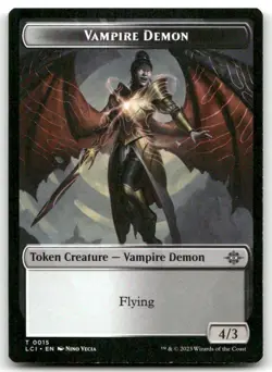 Vampire Demon Token #15 (NM) Lost Caverns of Ixalan LCI Magic MTG - Image 1