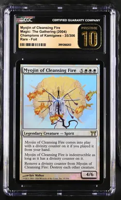 MYOJIN OF CLEANSING FIRE Champions of Kamigawa Foil Rare CGC Pristine 10 MTG - Image 1