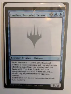 “Lorthos, Tentacled Terror” Magic The Gathering Unknown Event Playtest, Verhey - Image 1