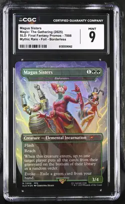 ENDURANCE Secret Lair Foil Final Fantasy Promo Magus Sisters #7008 CGC 9 MTG - Image 1