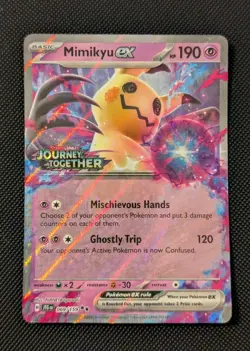 Pokemon TCG Mimikyu ex 069/159 (Journey Together Stamped) NM - Image 1