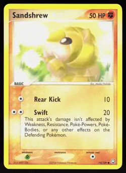 Sandshrew 74/109 - Pokemon Team Rocket Returns - Common - NM - Image 1