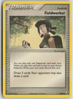 Fieldworker 73/92 Uncommon Legend Maker Pokemon Lightly Played - Image 1