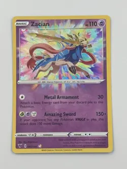 Zacian 082/185 Swsh04: Vivid Voltage Holo Pokemon Single - Image 1